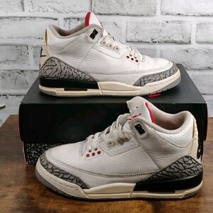 Nike Air Jordan 3 Retro White Cement Reimagined GS DM0967-100 Size 6Y 7.5W
